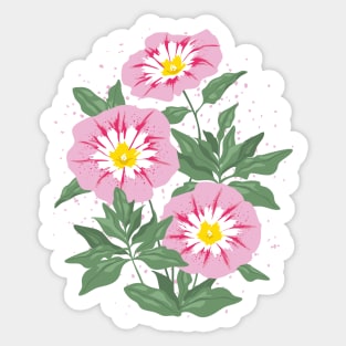 Pink Bindweed Flowers Sticker